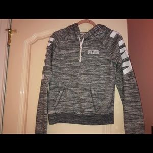 VS Pink Grey & White Hoodie